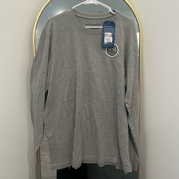 NWT long sleeve life is good crusher t-shirt - Picture 2 of 7